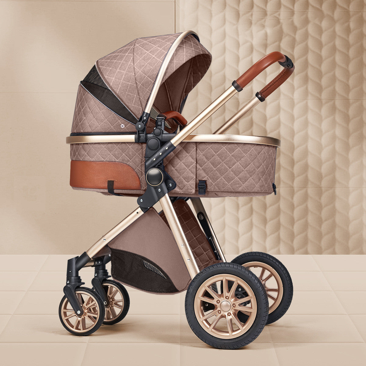 Shock Absorbing Newborn Baby Stroller