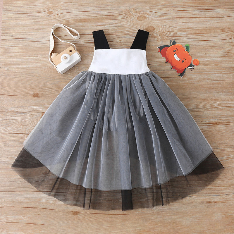 Halloween Dress American Cute Net Yarn Childrens Skirt