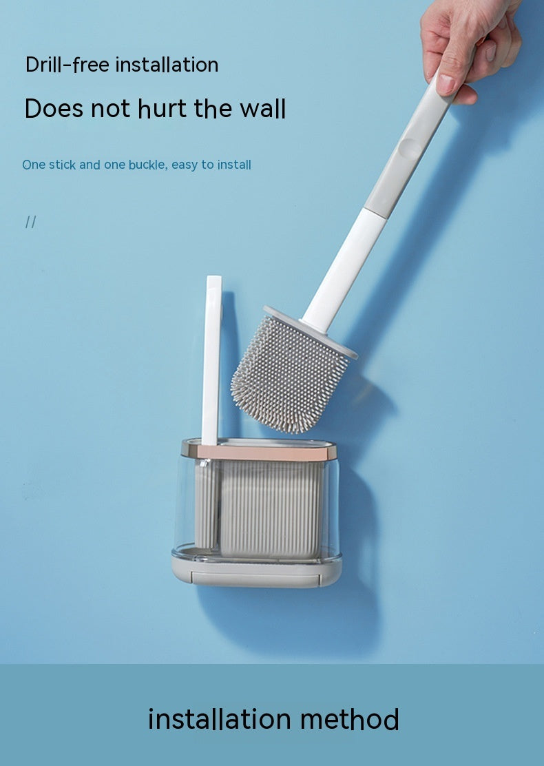 Toilet Brush Household No Dead Angle Mimic Silicone