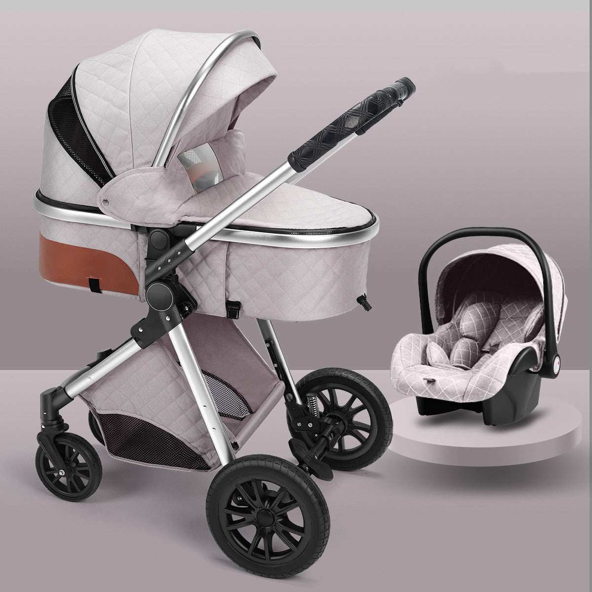 Shock Absorbing Newborn Baby Stroller