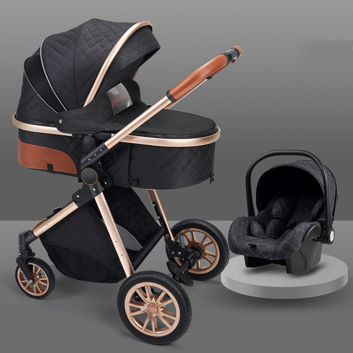 Shock Absorbing Newborn Baby Stroller