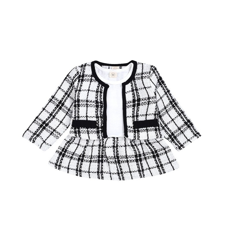 Long-sleeved Dresses Two-piece Children's Baby