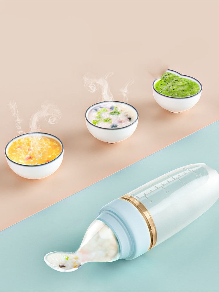 Soft Silicone Squeeze Rice Noodle Bottle Feeding