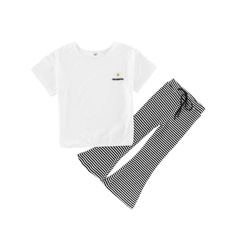 Girls Summer Suit Net Red