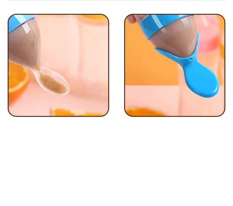 Baby Rice Paste Spoon Feeding Bottle