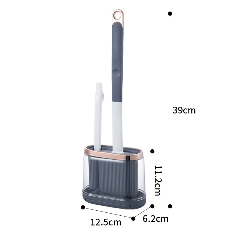 Toilet Brush Household No Dead Angle Mimic Silicone