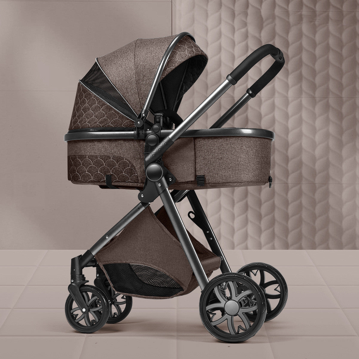 Shock Absorbing Newborn Baby Stroller
