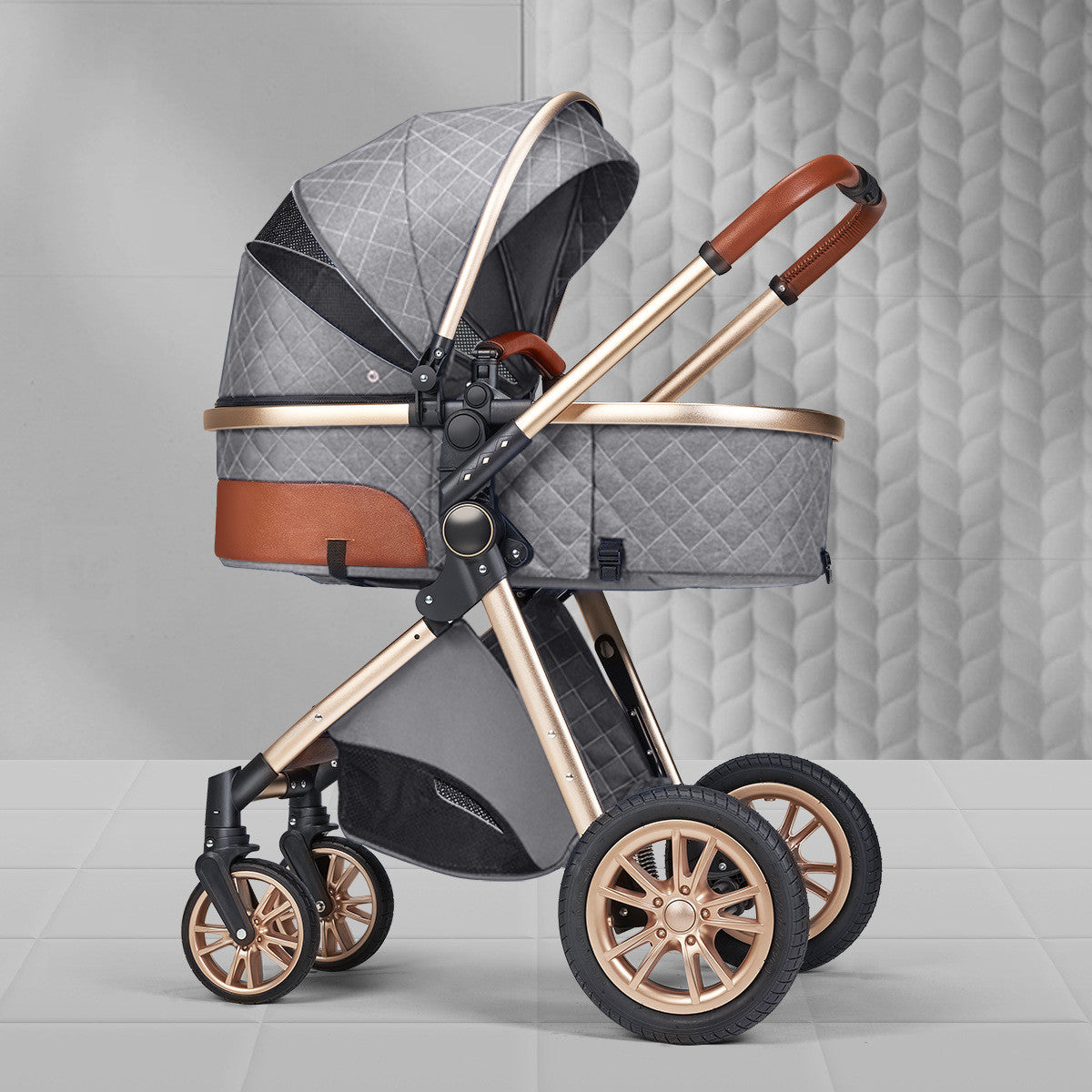 Shock Absorbing Newborn Baby Stroller