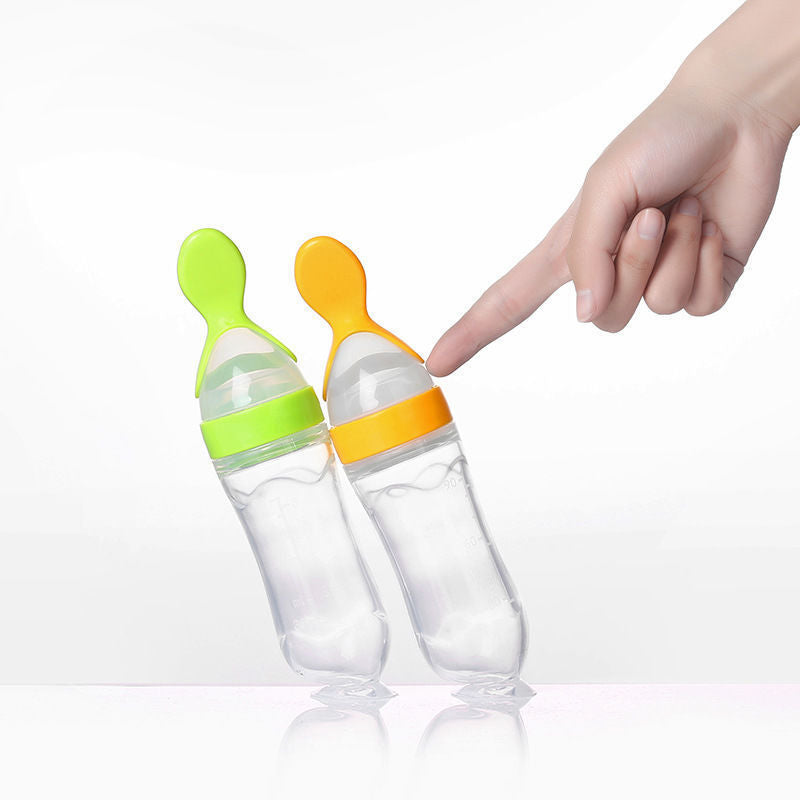Baby Rice Paste Spoon Feeding Bottle