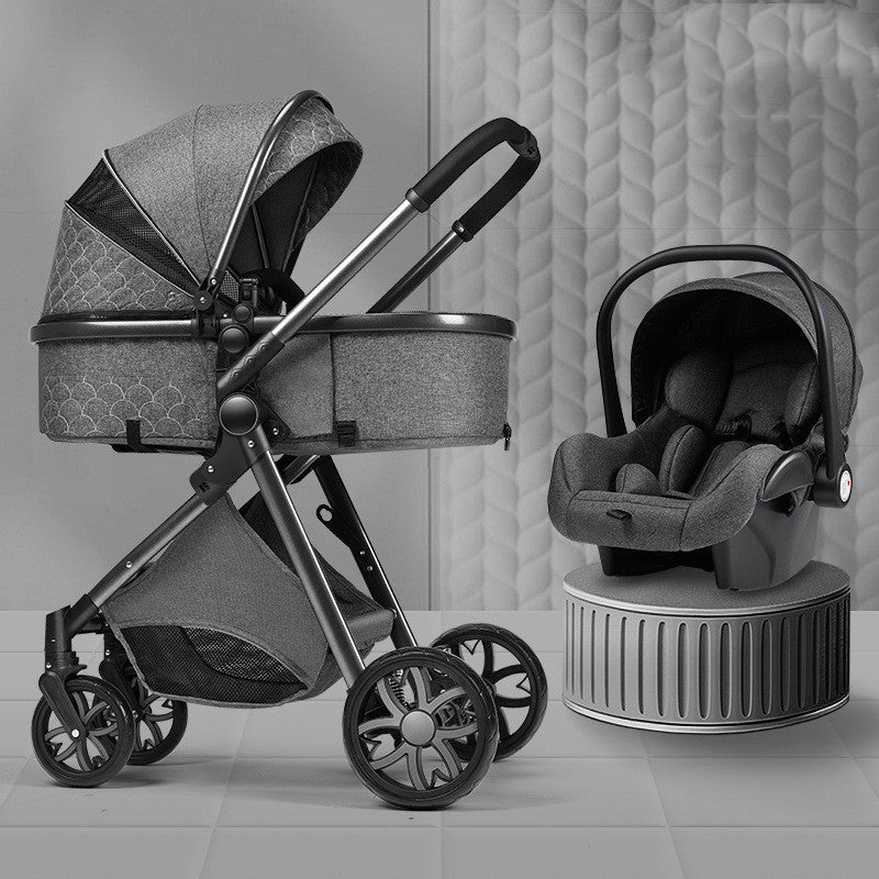 Shock Absorbing Newborn Baby Stroller