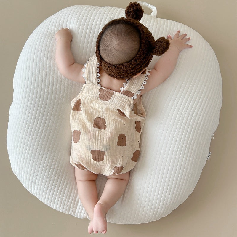 Cute Baby Gauze Triangle Rompers