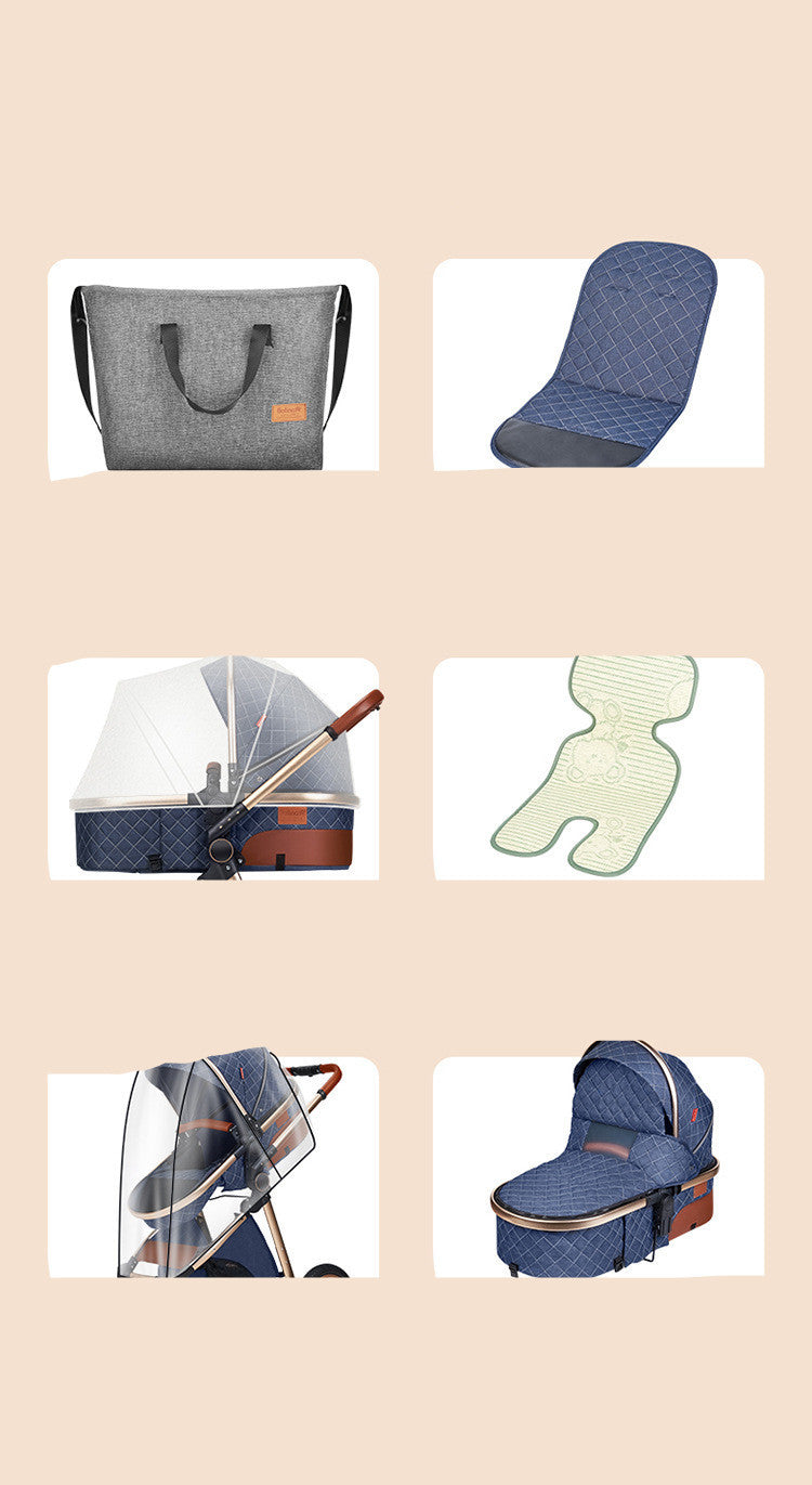 Shock Absorbing Newborn Baby Stroller