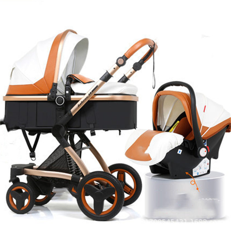 High Landscape Baby Stroller Basket