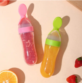 Baby Rice Paste Spoon Feeding Bottle