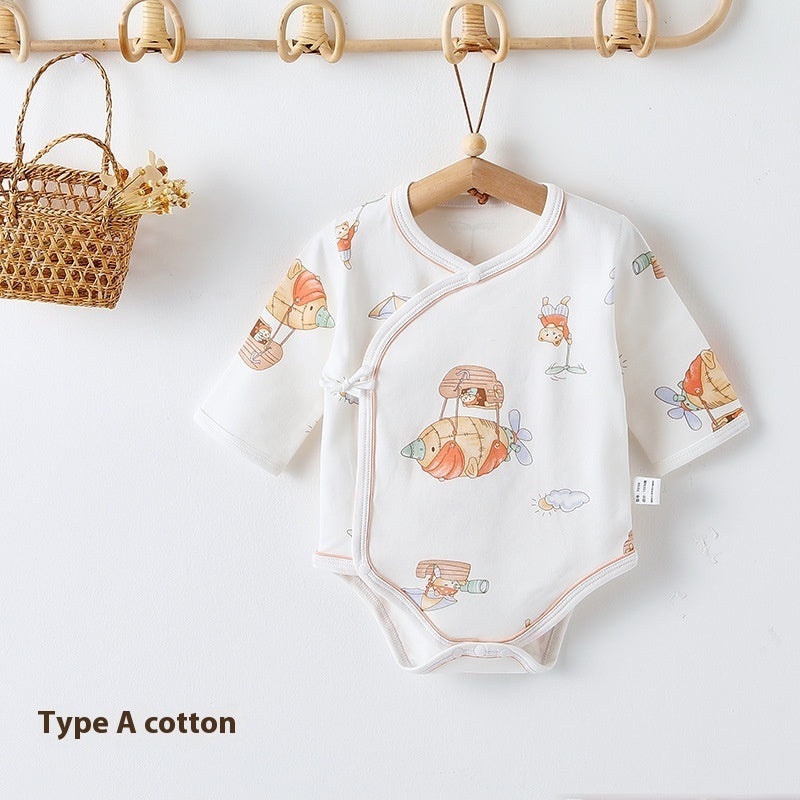 Class A Pure Cotton Baby Triangle Rompers