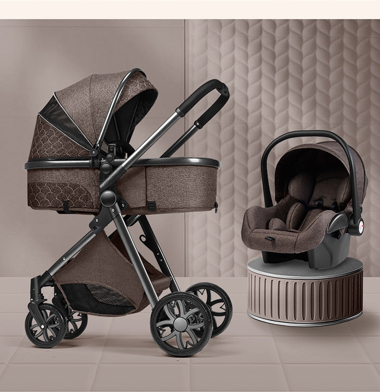 Shock Absorbing Newborn Baby Stroller