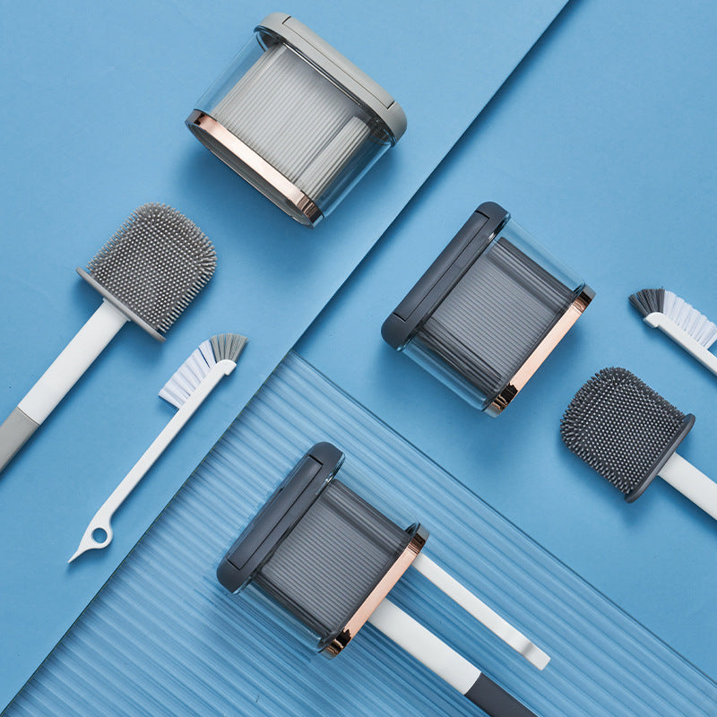 Toilet Brush Household No Dead Angle Mimic Silicone