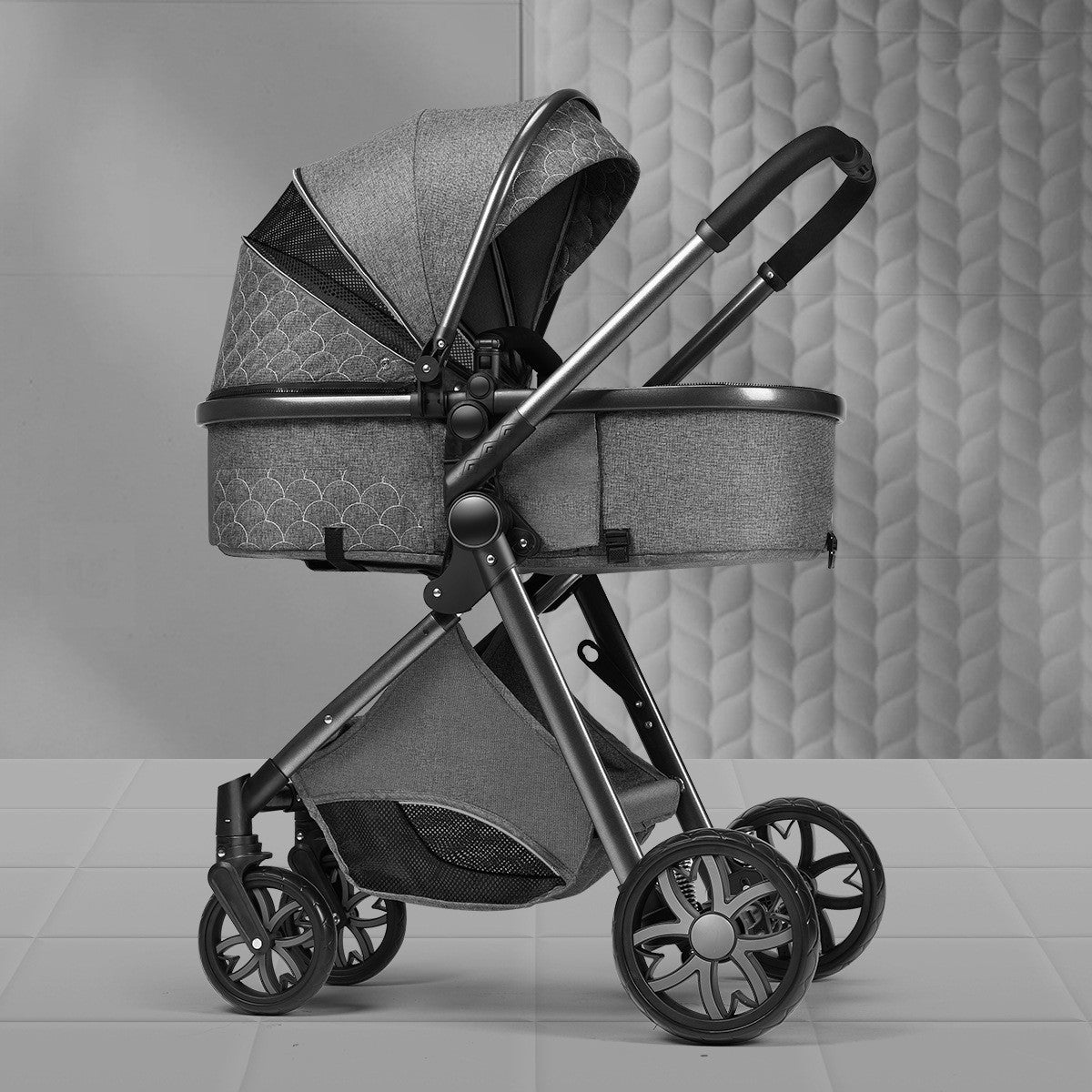 Shock Absorbing Newborn Baby Stroller