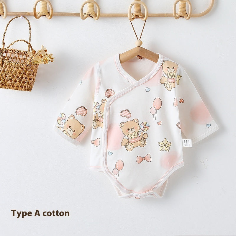 Class A Pure Cotton Baby Triangle Rompers