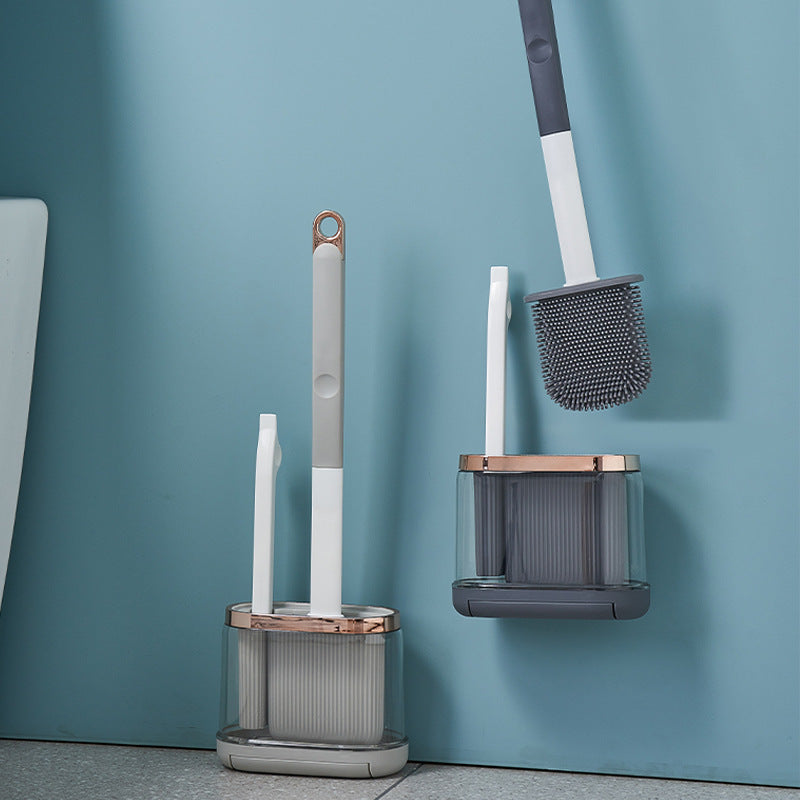 Toilet Brush Household No Dead Angle Mimic Silicone