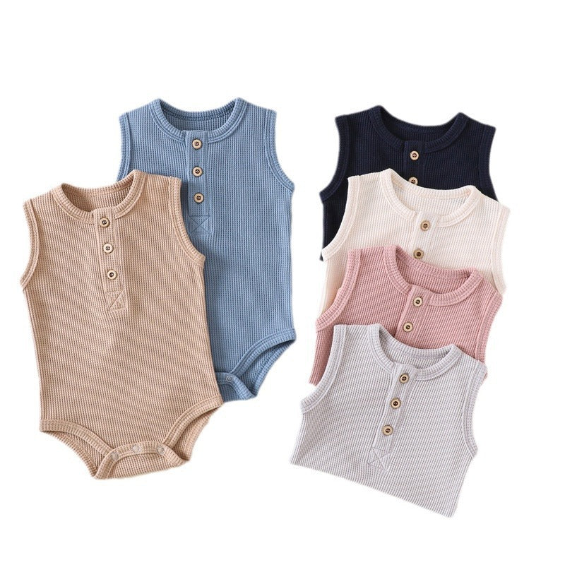 Newborn Jumpsuit Sleeveless Triangle Rompers
