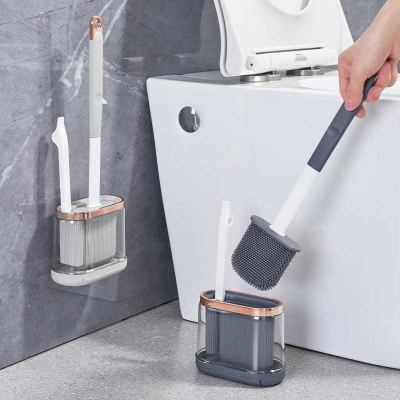 Toilet Brush Household No Dead Angle Mimic Silicone