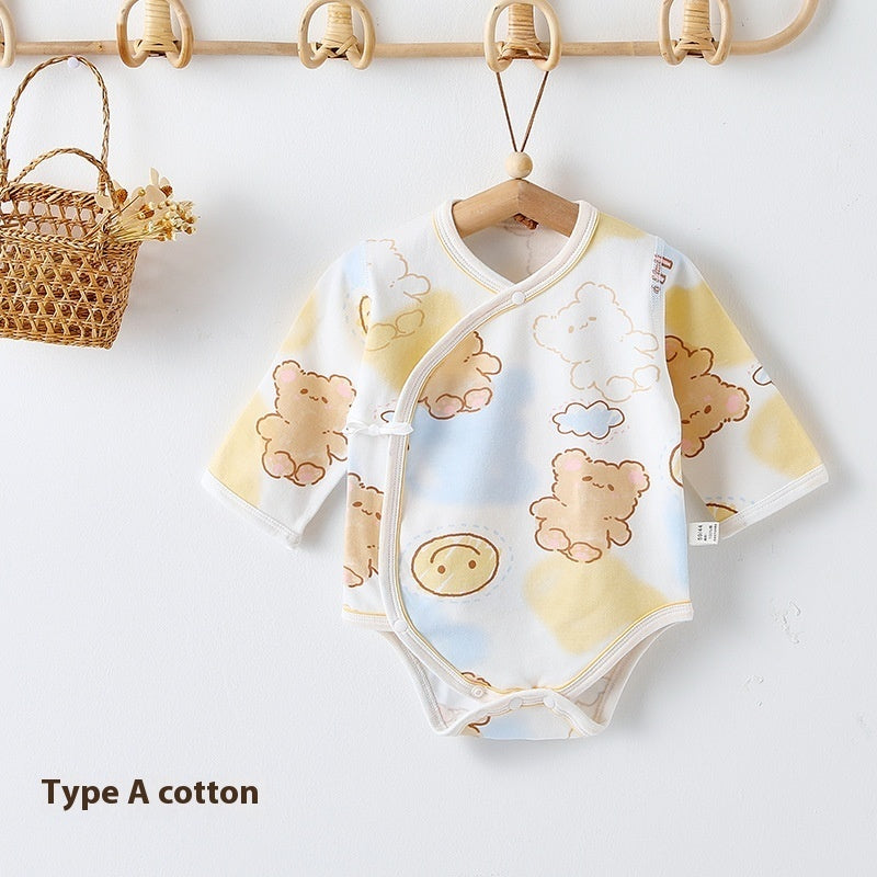 Class A Pure Cotton Baby Triangle Rompers
