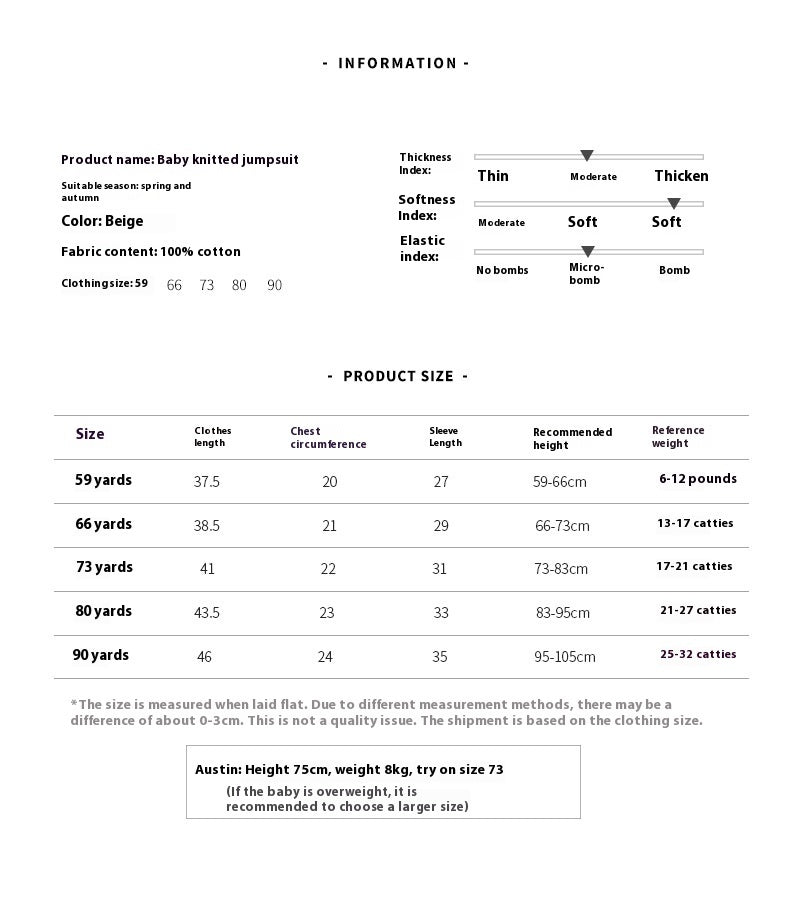 Rompers Knitted Long Sleeved Coat