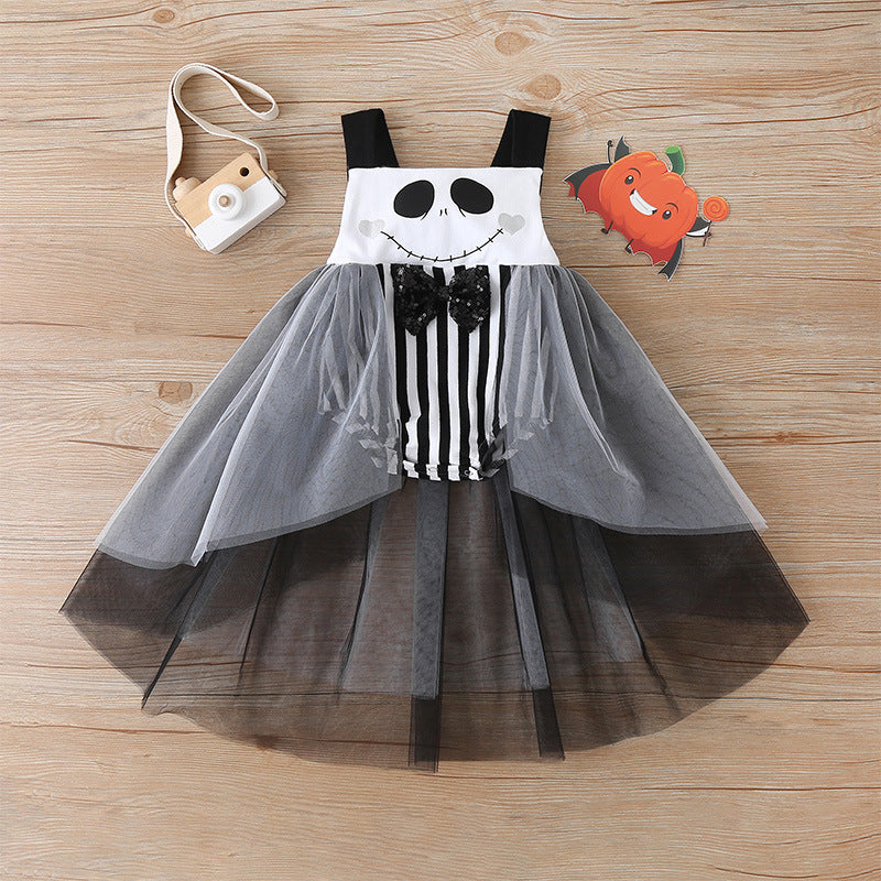 Halloween Dress American Cute Net Yarn Childrens Skirt