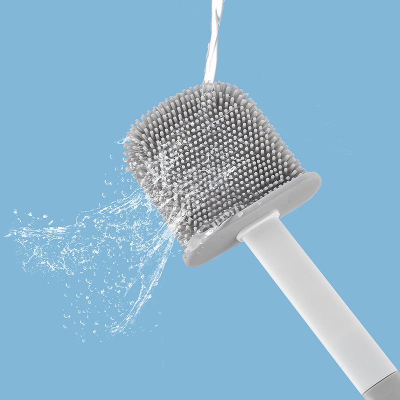 Toilet Brush Household No Dead Angle Mimic Silicone